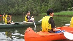Canoeing fully clothed
